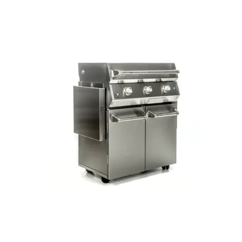 Brabura L Class 30 RVS Brabura Grills Set #3: Plancha Grill L Class 30 Roestvrij staal Gas