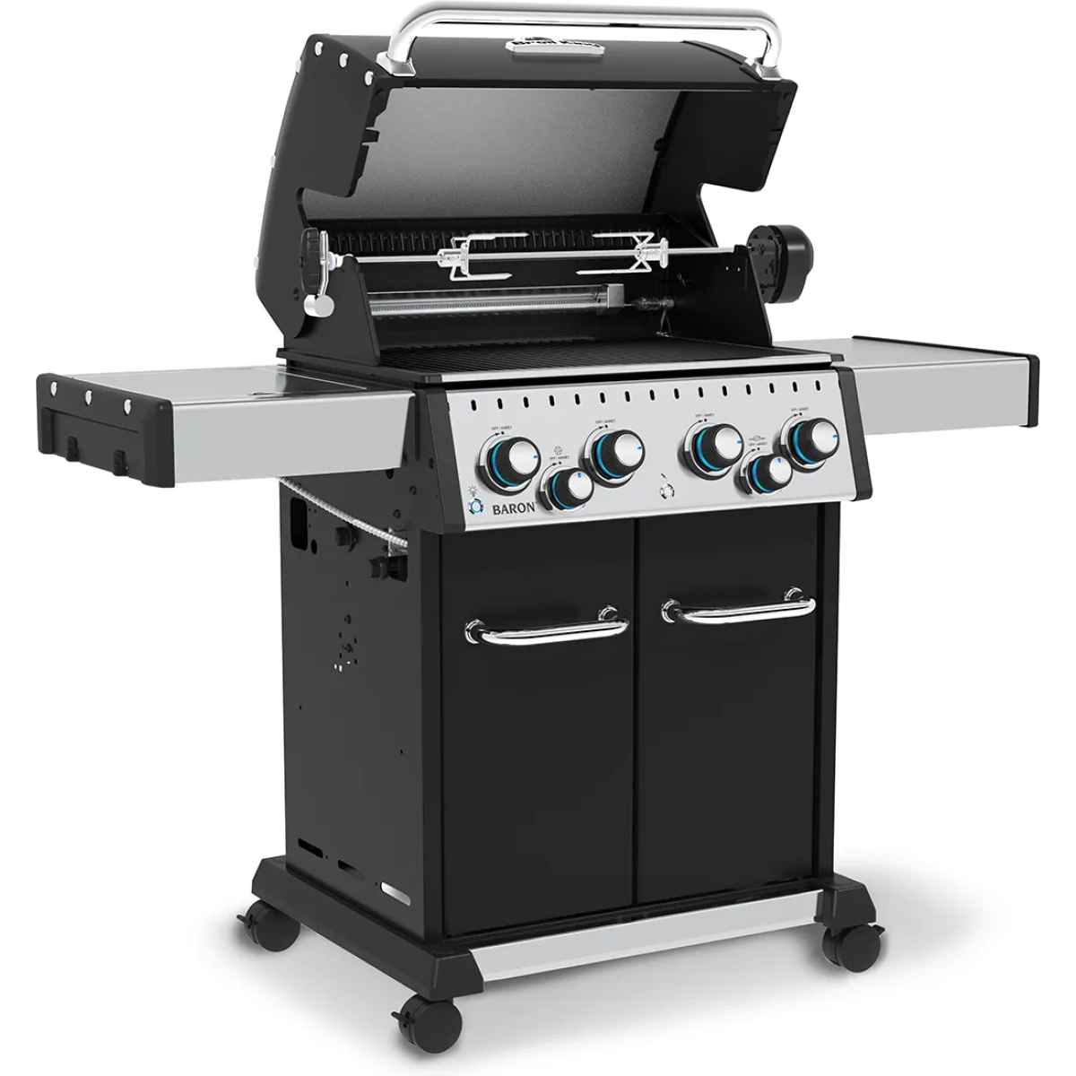 Broil King Gasbarbecue Baron 490 Zwart, incl. Braadspit
