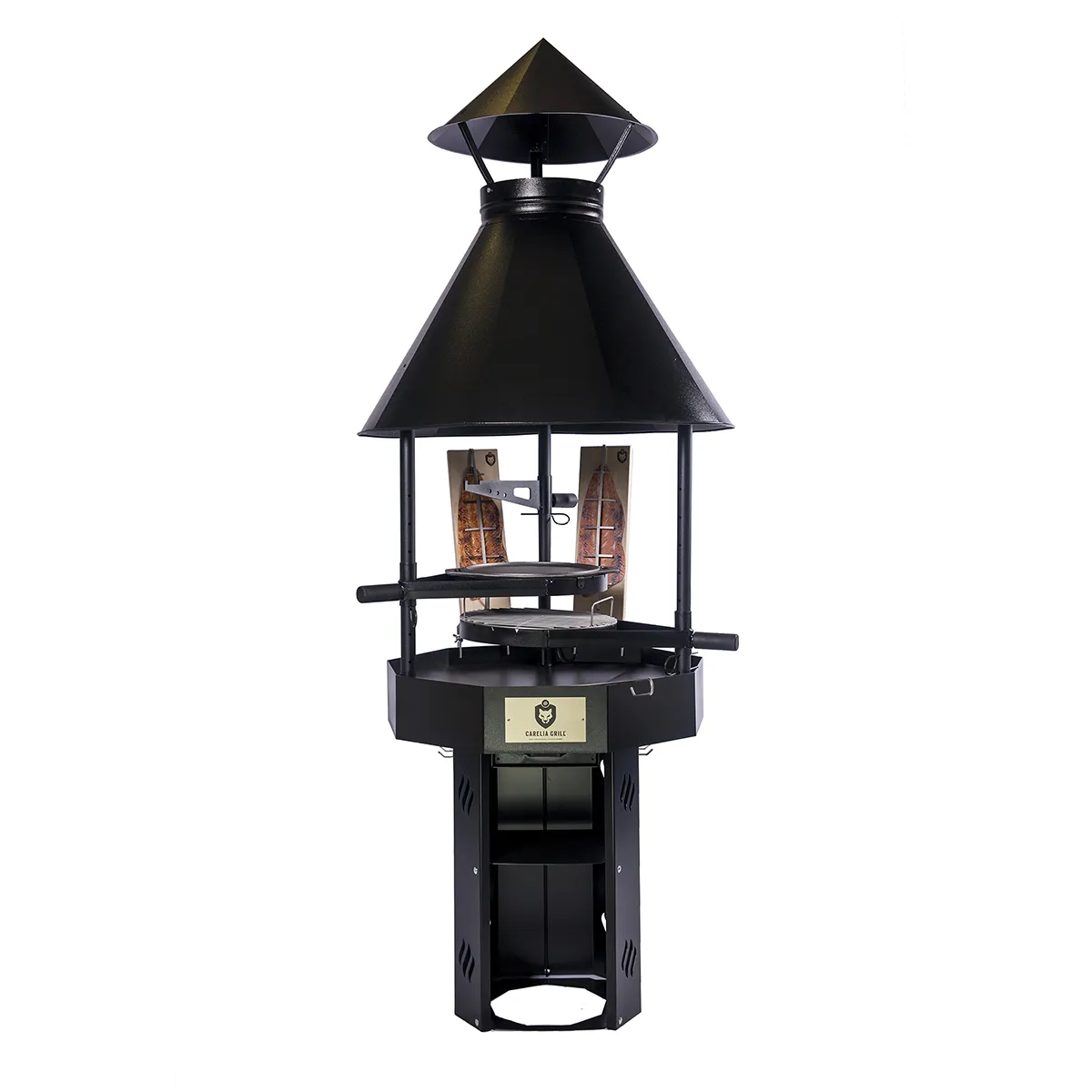 Carelia Grill 4007 9K-80 Finse Barbecue Hoog Zwart