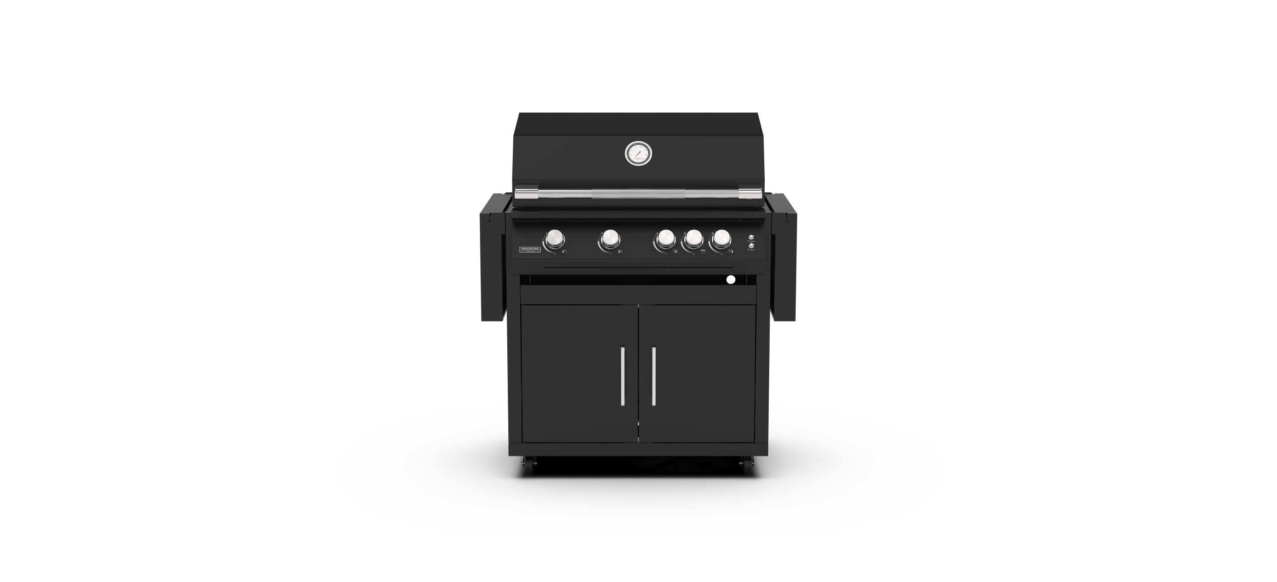 Brabura Grills RVS Onderstel 400 M Zwart voor inbouw barbecue Fusion 400 RM/RS - Afbeelding 4