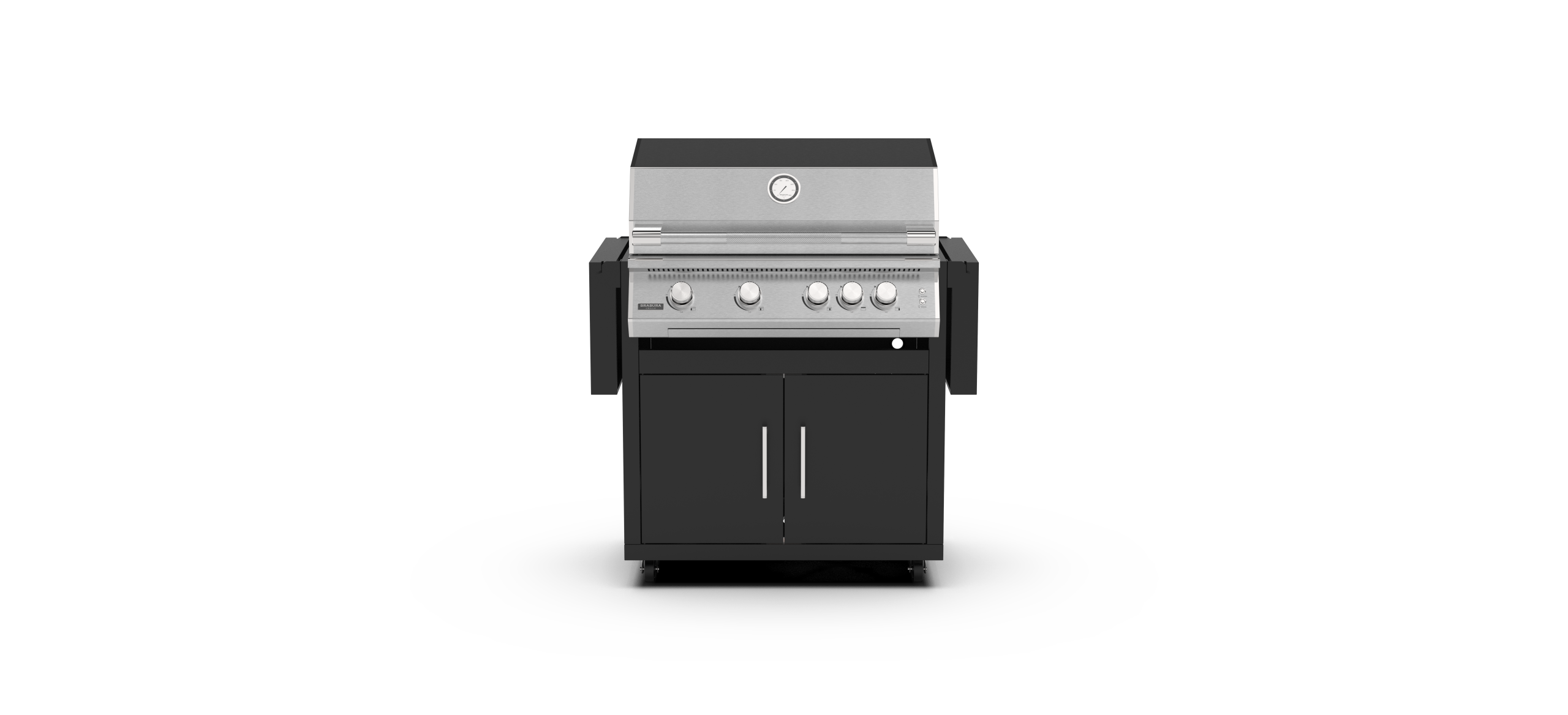 Brabura Grills RVS Onderstel 400 M Zwart voor inbouw barbecue Fusion 400 RM/RS - Afbeelding 5