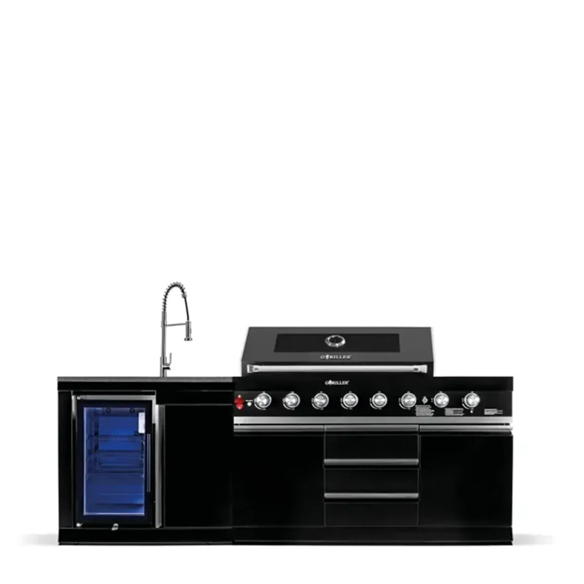 Goriller BLACKBACK S-1 Complete Zwarte RVS Buitenkeuken