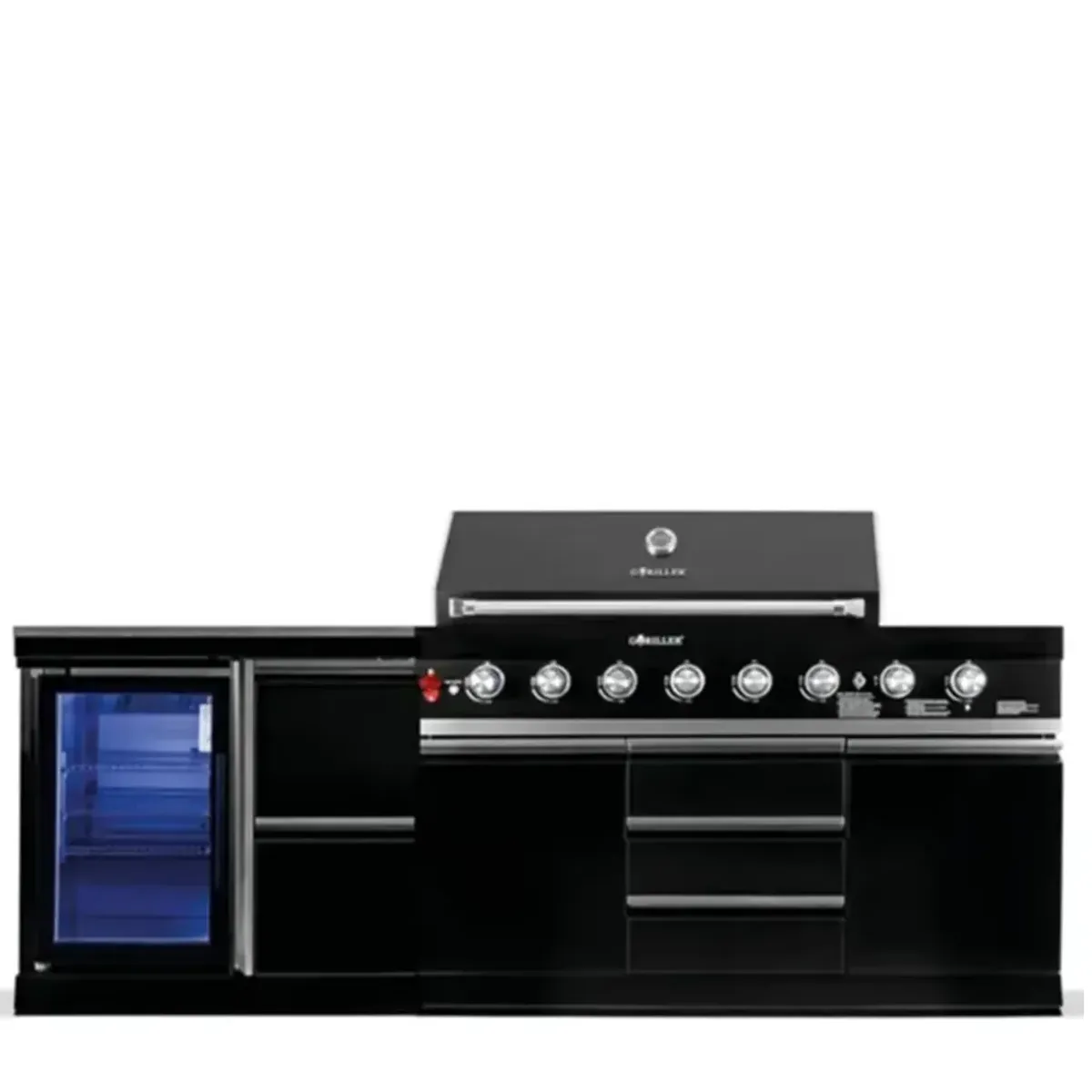 Goriller BLACKBACK S-4 | Complete Zwarte RVS Buitenkeuken