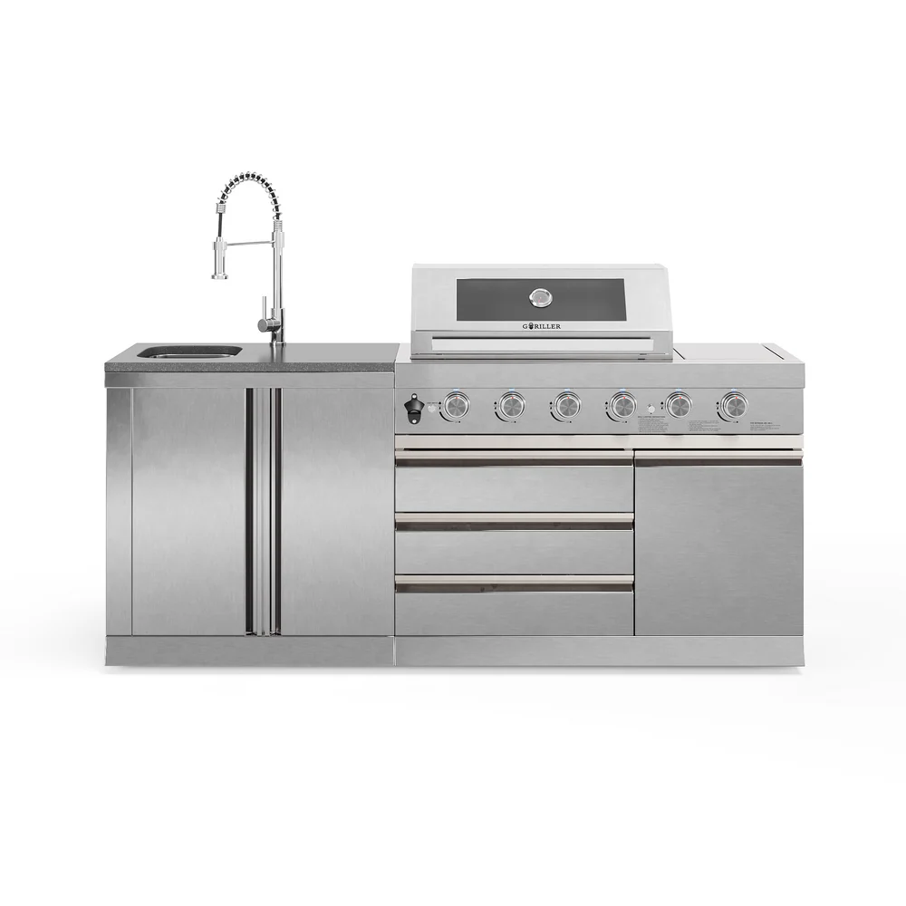 Goriller SILVERBACK S-3 Complete RVS Buitenkeuken