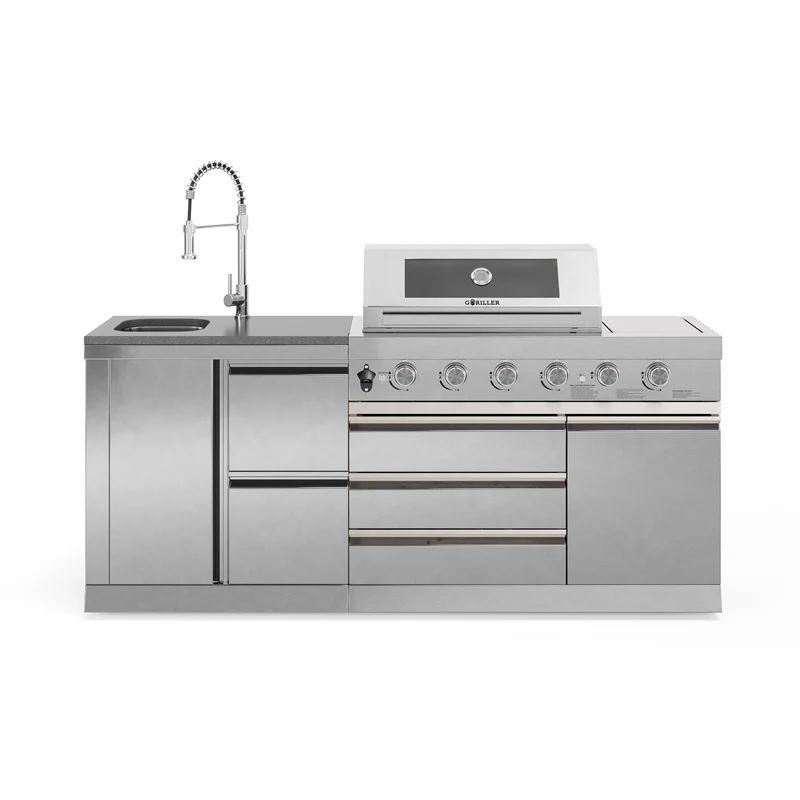 Goriller SILVERBACK S-3 Complete RVS Buitenkeuken
