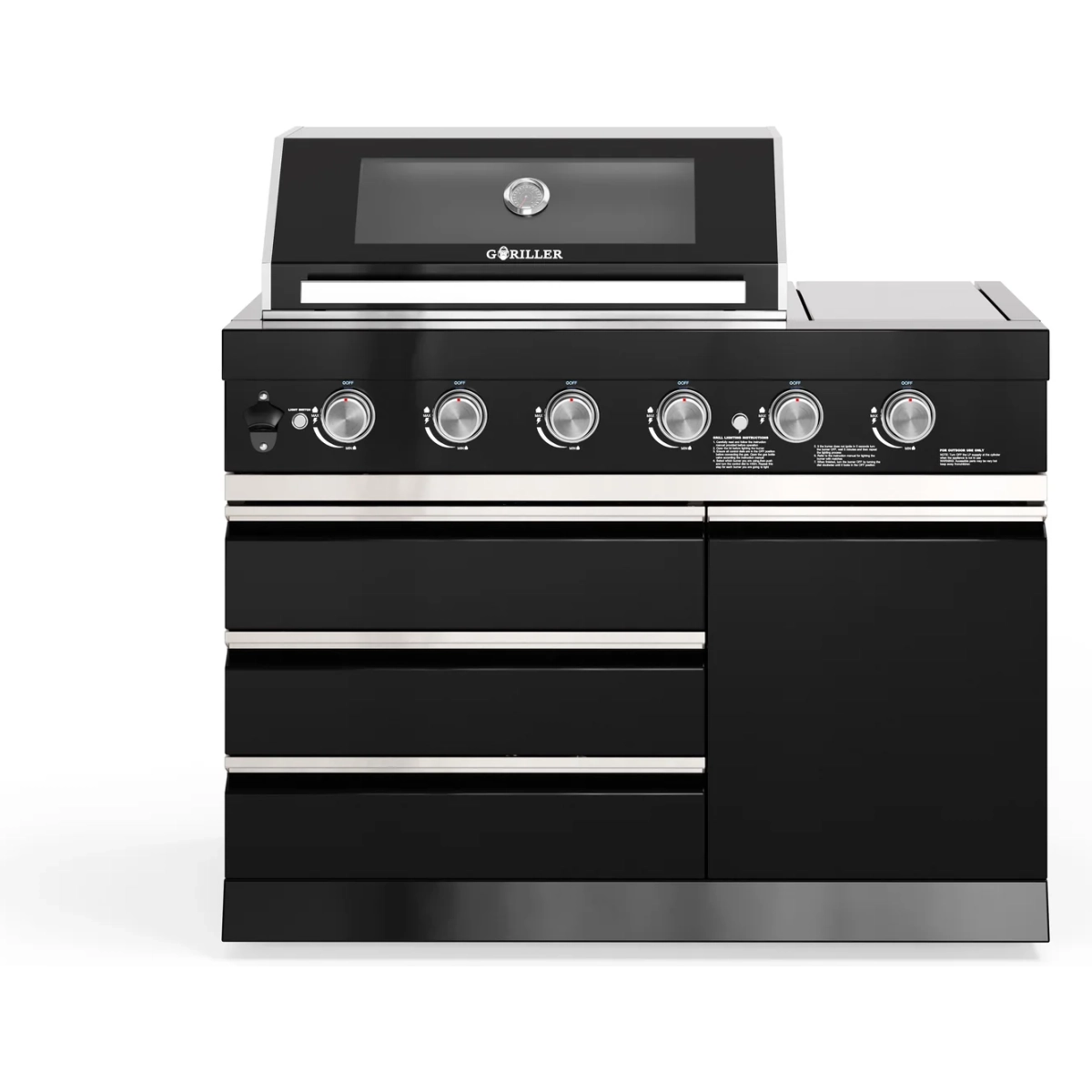 Goriller BLACKBACK 4+2 Barbecue Module XL Buitenkeuken