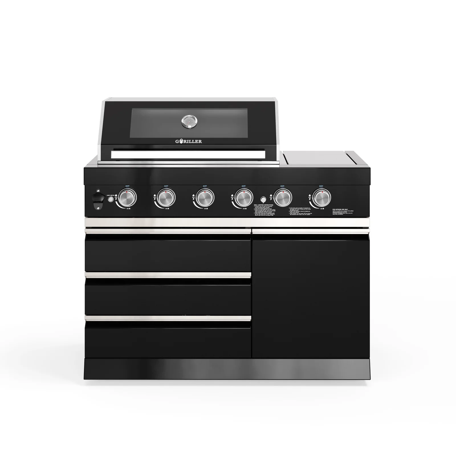 Goriller BLACKBACK 4+2 Barbecue Module XL Buitenkeuken