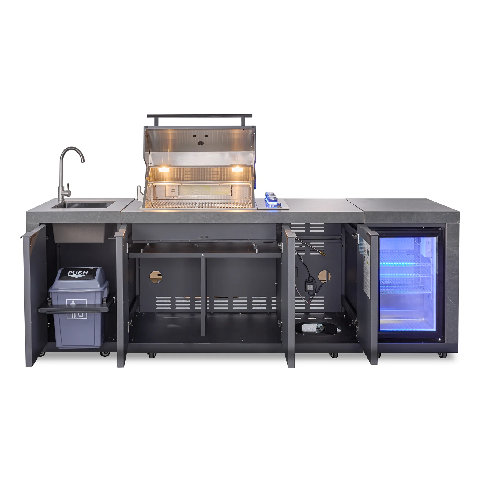 Goriller KING Complete Antraciet Buitenkeuken - Afbeelding 2