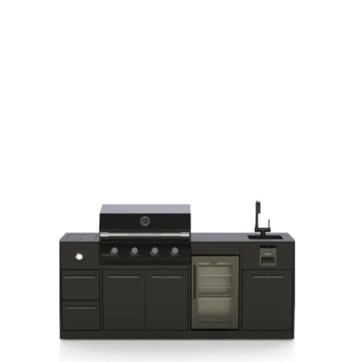Brabura Grills buitenkeuken Compleet Lite 400 met zijbrander