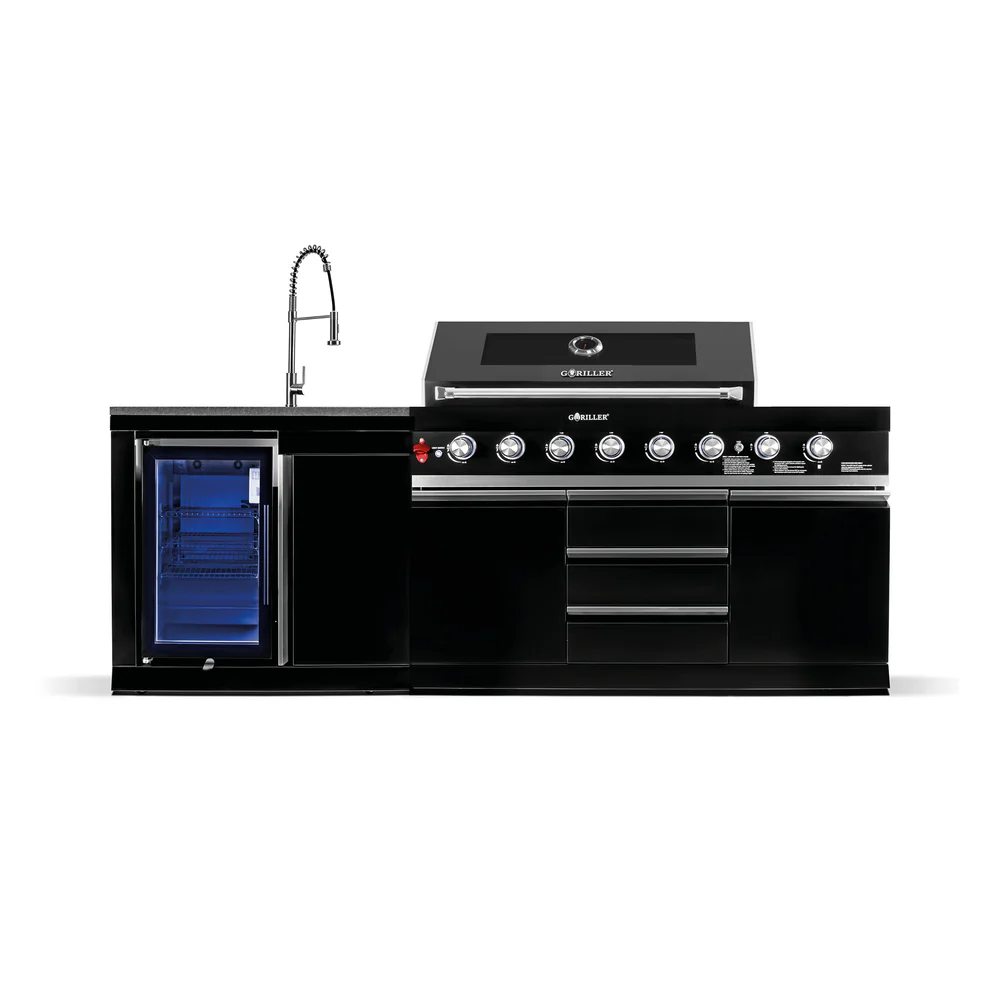Goriller BLACKBACK S-1 Complete Zwarte RVS Buitenkeuken