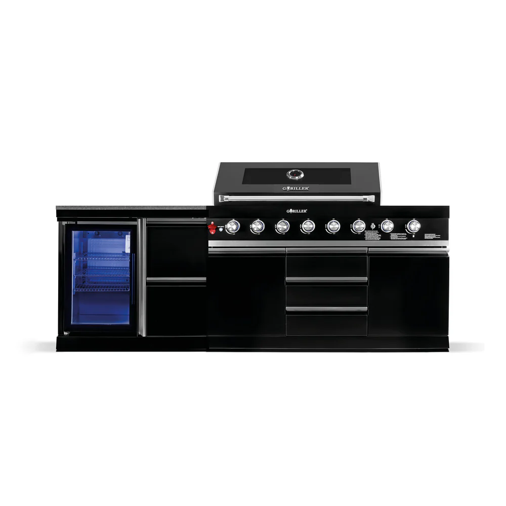 Goriller BLACKBACK S-4 Complete Zwarte RVS Buitenkeuken