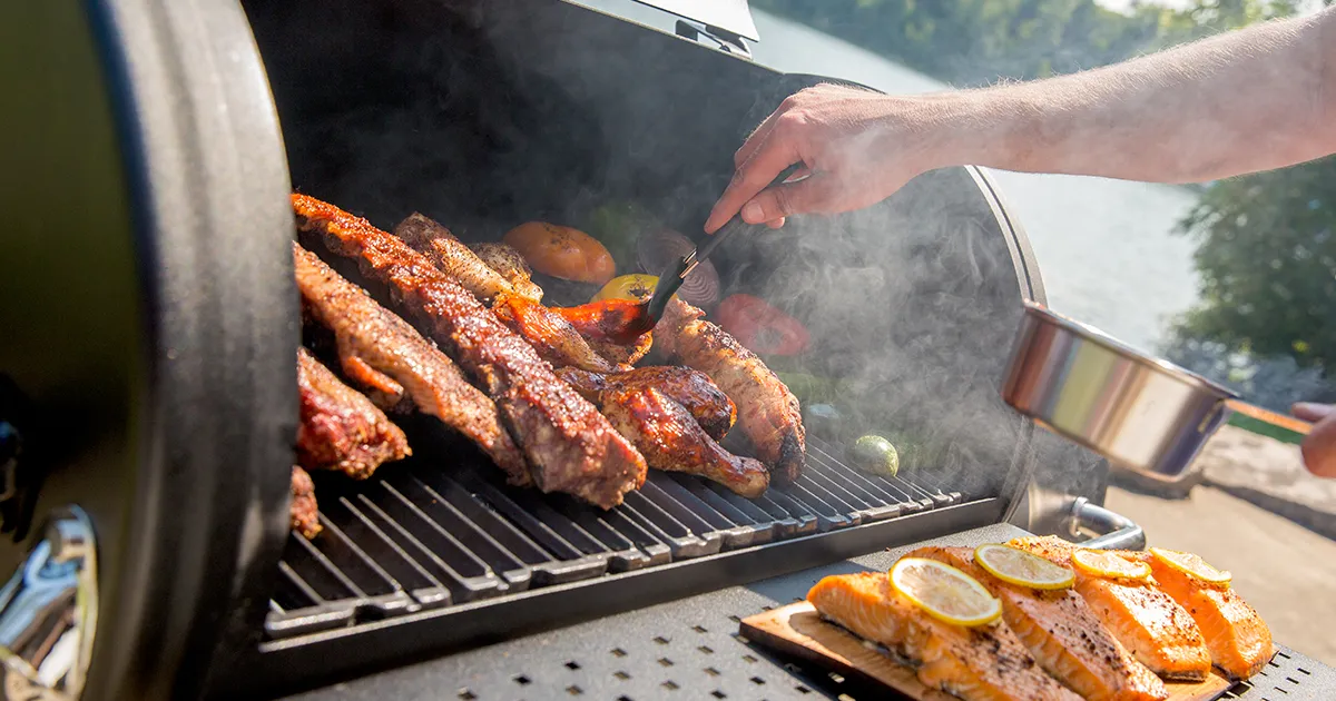 Traditioneel indirect grillen op een Smoker