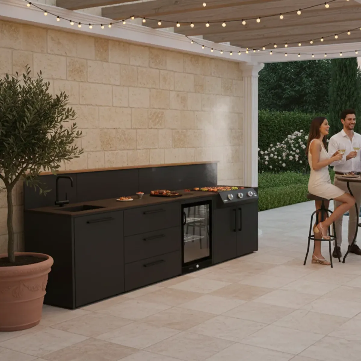 Brabura MODULA Murcia Complete RVS Buitenkeuken met BBQ XL - Afbeelding 7