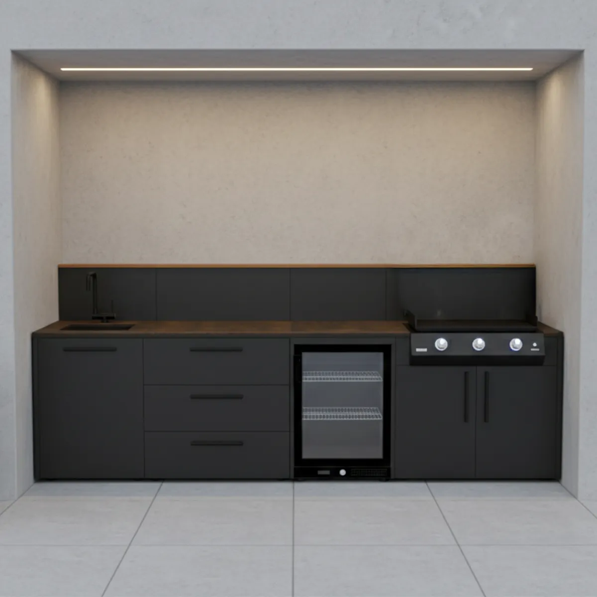 Brabura MODULA Murcia Complete RVS Buitenkeuken met BBQ XL - Afbeelding 6