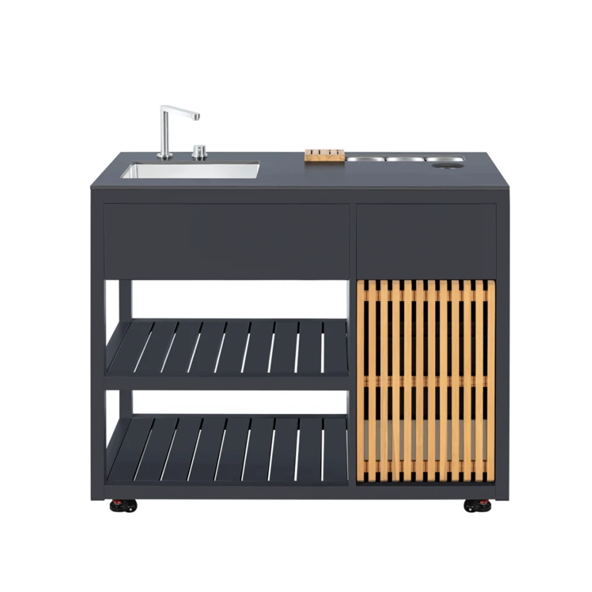 Moderia - Rivo Collectie - Vrijstaande spoelmodule met afvalbeheersysteem