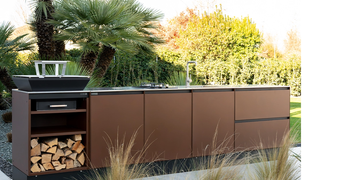 Sfeer 3 Oveneat RVS - BBQ Tower Mini: houtgestookt koken in optima forma