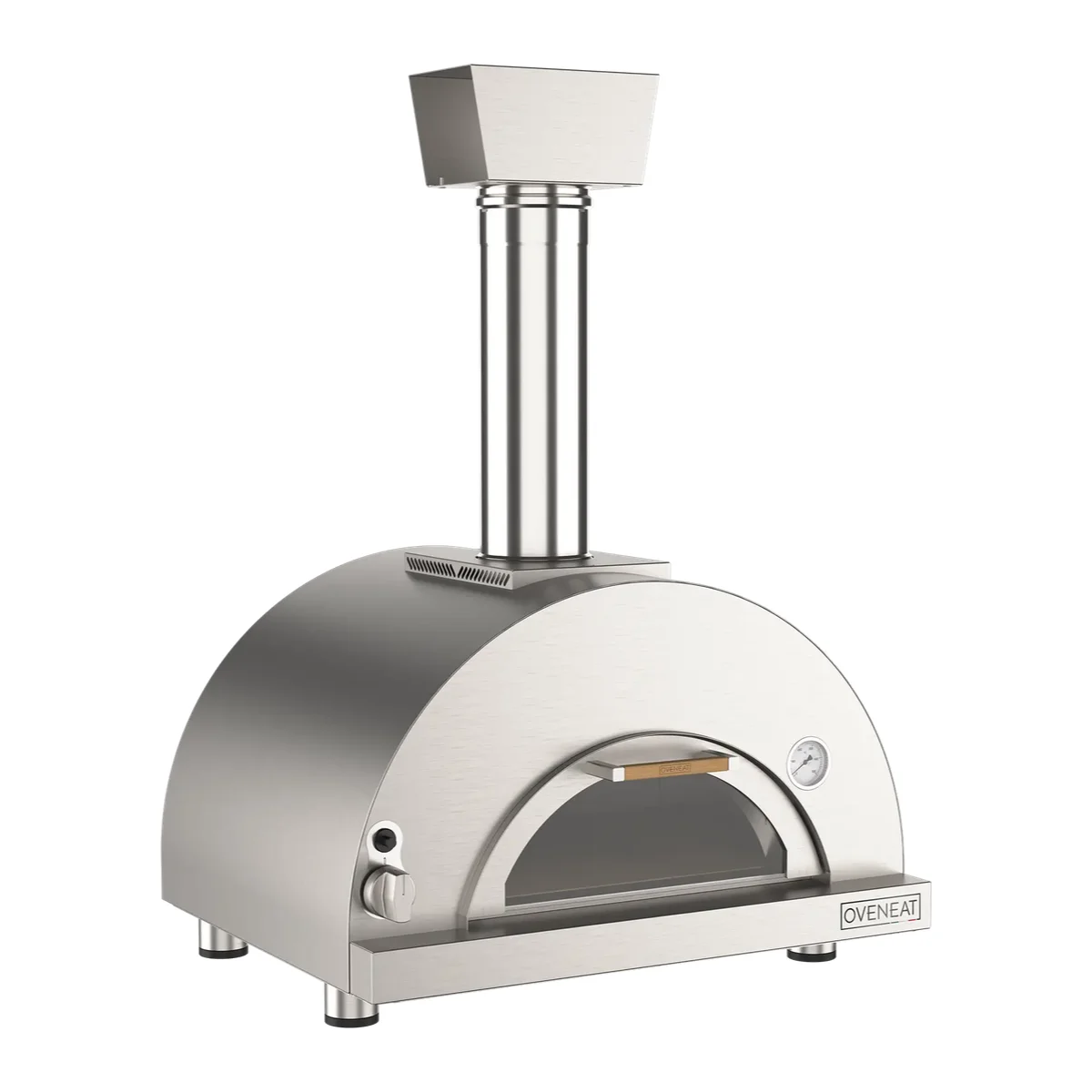 Oveneat Lux pizzaoven op gas met glazen deur